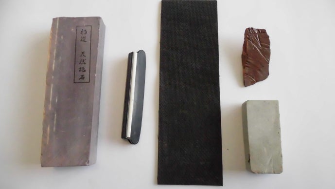 超仕上げ研ぎ用「紫」天然砥石 ＃6000相当 ガイド付きで初めての方