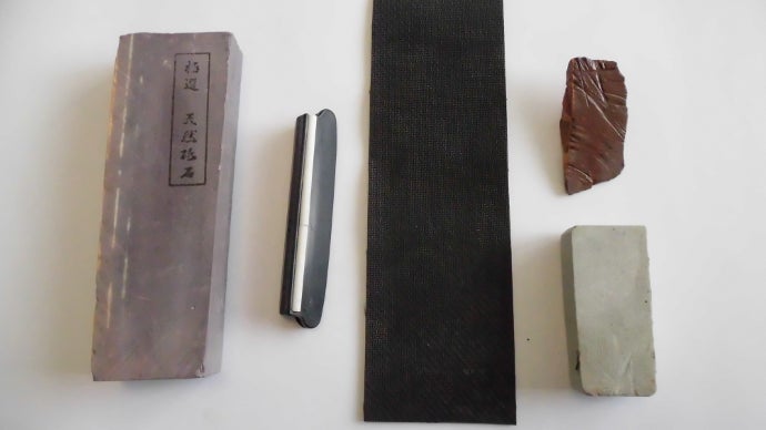 超仕上げ研ぎ用「紫」天然砥石 ＃6000相当 ガイド付きで初めての方