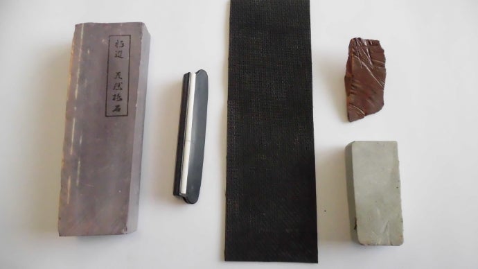 超仕上げ研ぎ用「紫」天然砥石 ＃6000相当 ガイド付きで初めての方