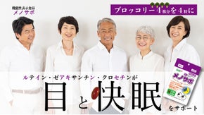 機能性関与成分が40代、50代からの目と快眠をサポート　メノサポ