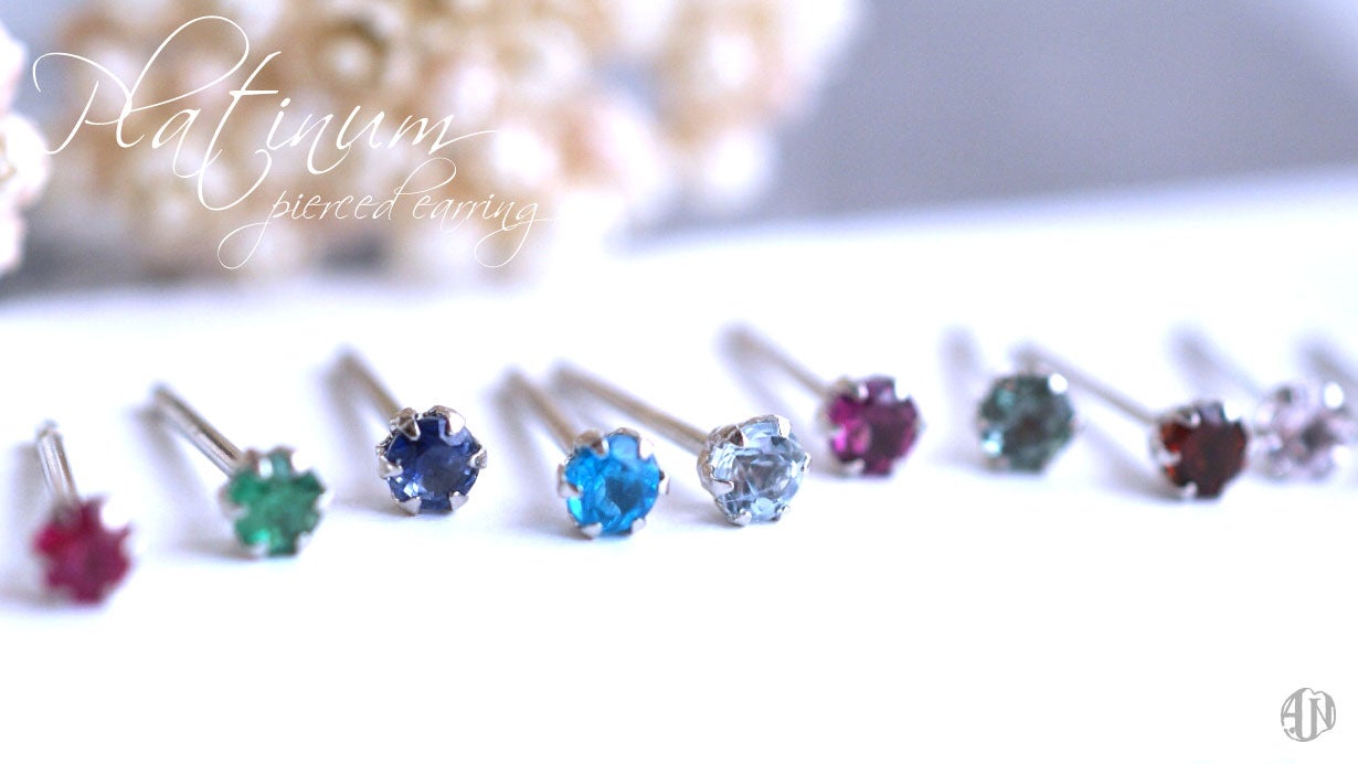 セカンドピアス 第5弾！プラチナで軸太1mm かわいくピアスホールを安定