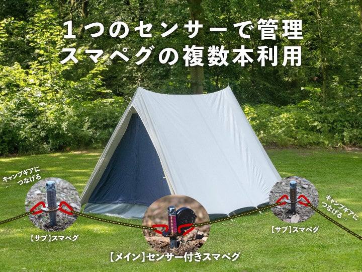 キャンプ×IoT時代到来！センサーで振動を検知し、盗難・防犯・害獣対策