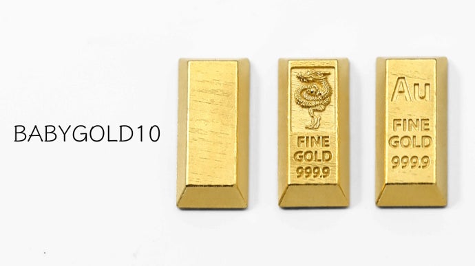 いつもの10倍サイズ登場】1gのかわいい純金BABYGOLD。新作は10g