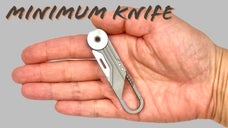 チタン！ミニマムナイフ＋カラビナ！一体型１つで2役！日常に欠かせないガジェット！