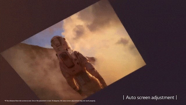 4K最大120インチ。持ち運べるプライベートシアター｜LG CineBeam Q 4K最大120インチ。持ち運べるプライベートシアター｜LG CineBeam