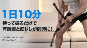 究極の運動効果！家で手軽に使えるロープレスバトルロープ「Z-rope3」