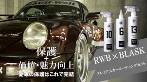 RWB&times;BLASKの夢のコラボ！考え抜かれたカーケミカルコーティングセット