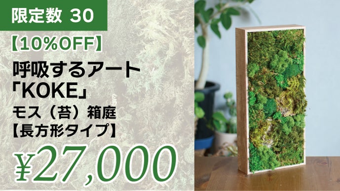 飾るだけ。“空気をキレイにしてくれる” 苔 インテリア【呼吸する
