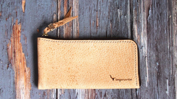 元狩人が作る、小さくて激レアな野生本革ロングウォレット。その名も