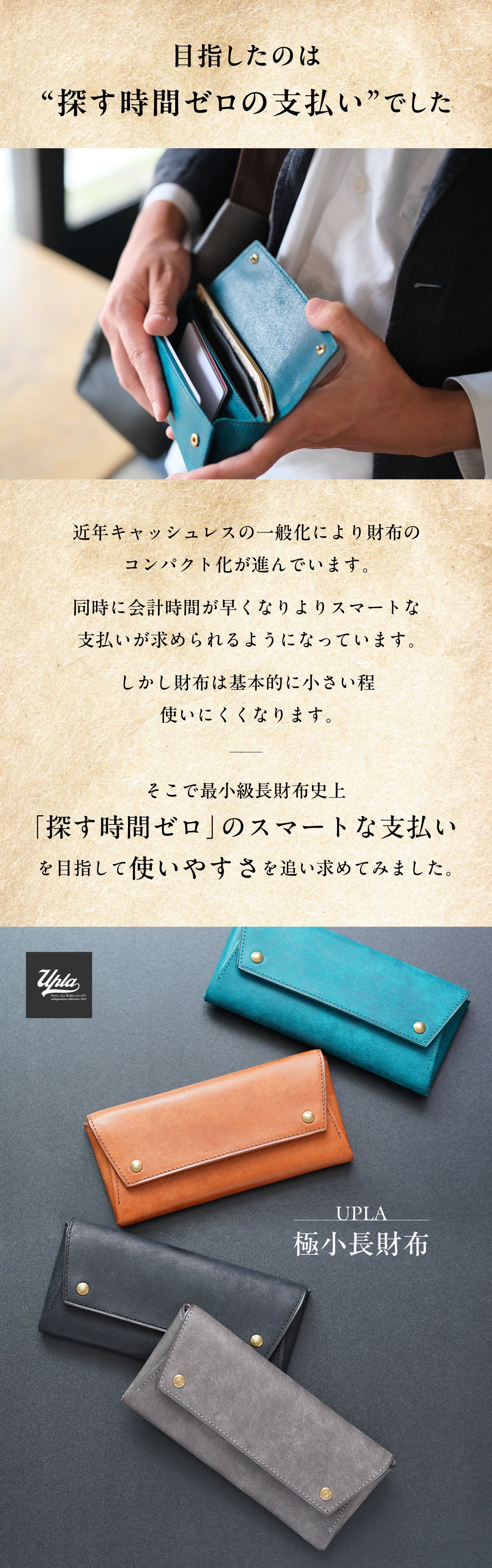 極小極薄 長財布 Minimalism Wallet Long FERMI+