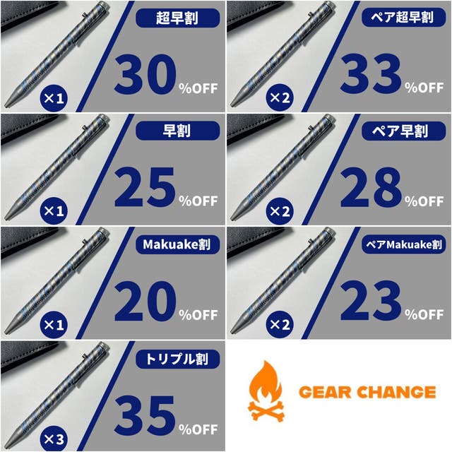 書く道具」だけじゃない！個性を映すオシャレなツール。チタン製