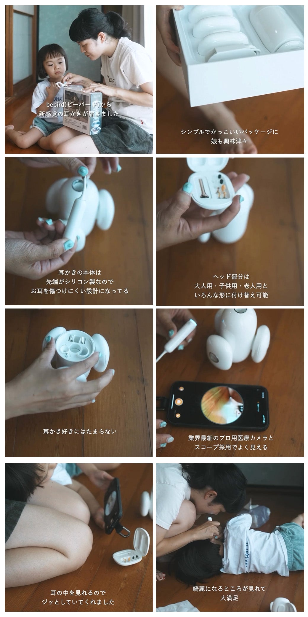 Makuake｜『ヘッド付け替え式』カメラ付きスマート除菌耳かき｜Bebird