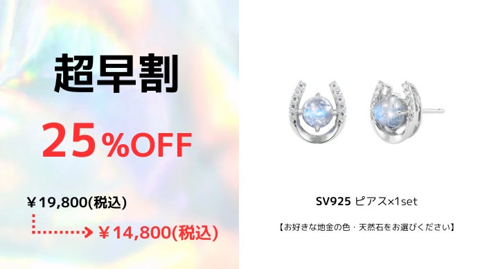 購入額から七割引き オリジナルオーダーメイド ダイヤ入りピアス 美品