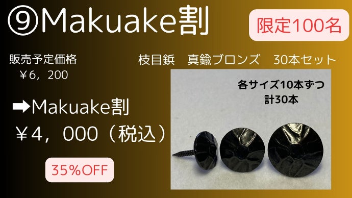オリジナル鋲「アンティークスタイル」で愛着を育てる～DIY作品や家具