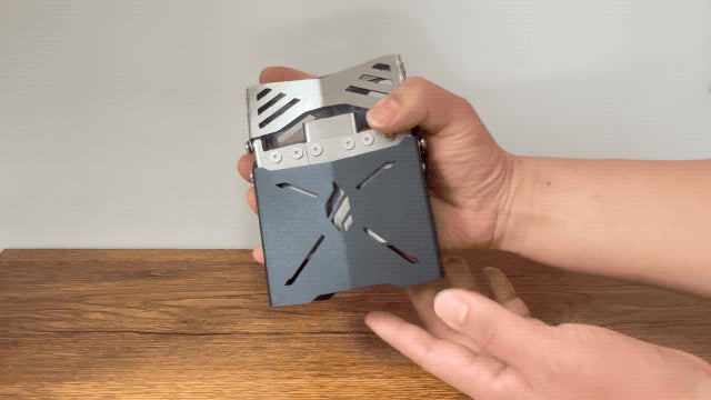 Makuake｜持ち運び楽々！デザイン性も実用性も極めたミニ薪ストーブで