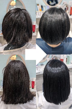 片手ハンズフリーで簡単ヘアセット！くせ毛修正ヘアアイロンLUSTRE