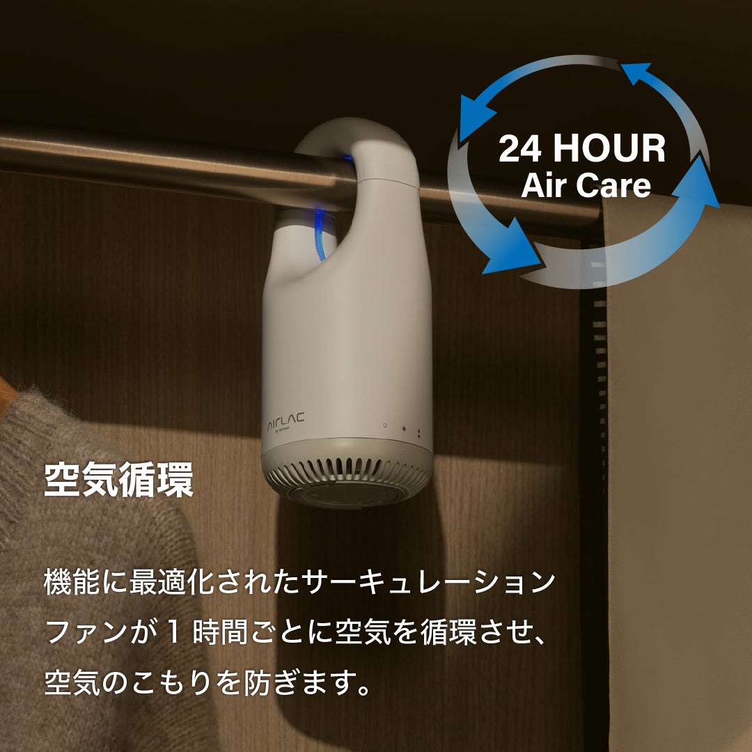 Makuake｜クローゼット内の空気環境を劇的に快適化する｜衣類ケア