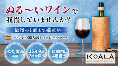 15分で冷却！【氷水も電源もいらない】準備・片付け簡単ワインボトル 