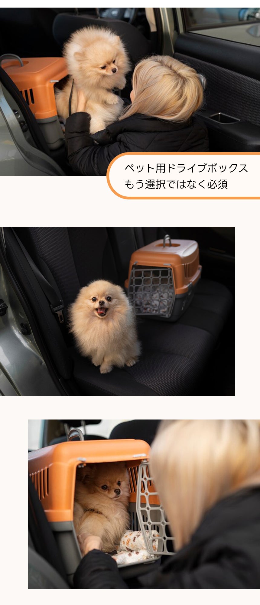 愛犬とのドライブが楽しめる！ペット用ドライブボックス！小・中型用