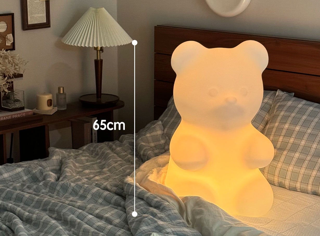 かわいさと機能性を兼ね備えた65cm大型ナイトライトで癒しの空間をお