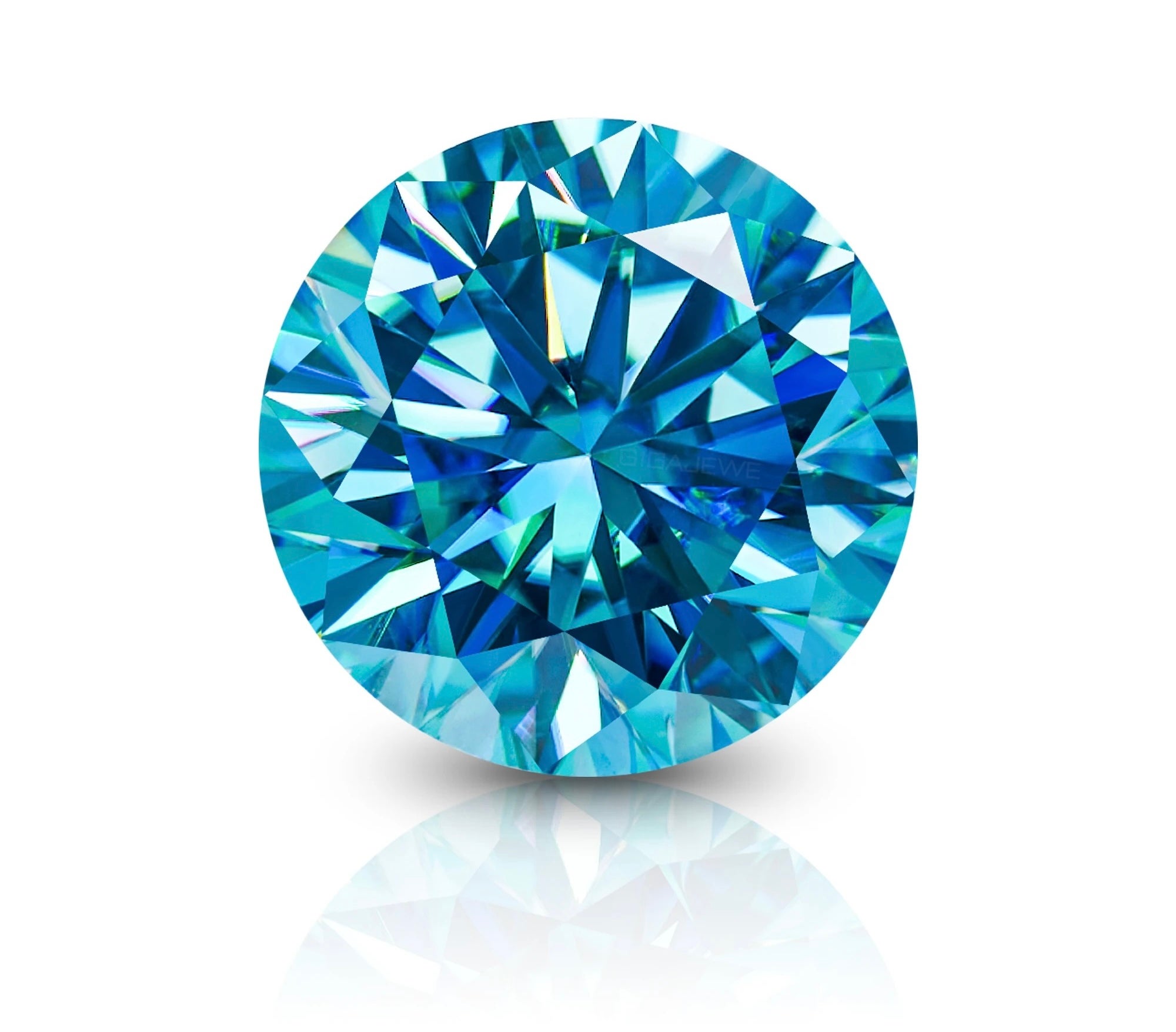 ダイヤの2.4倍の煌めき】オーシャンブルー モアサナイト ジュエリー