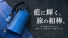 染色されたパイソンの輝き！2つの顔を持つボディバック