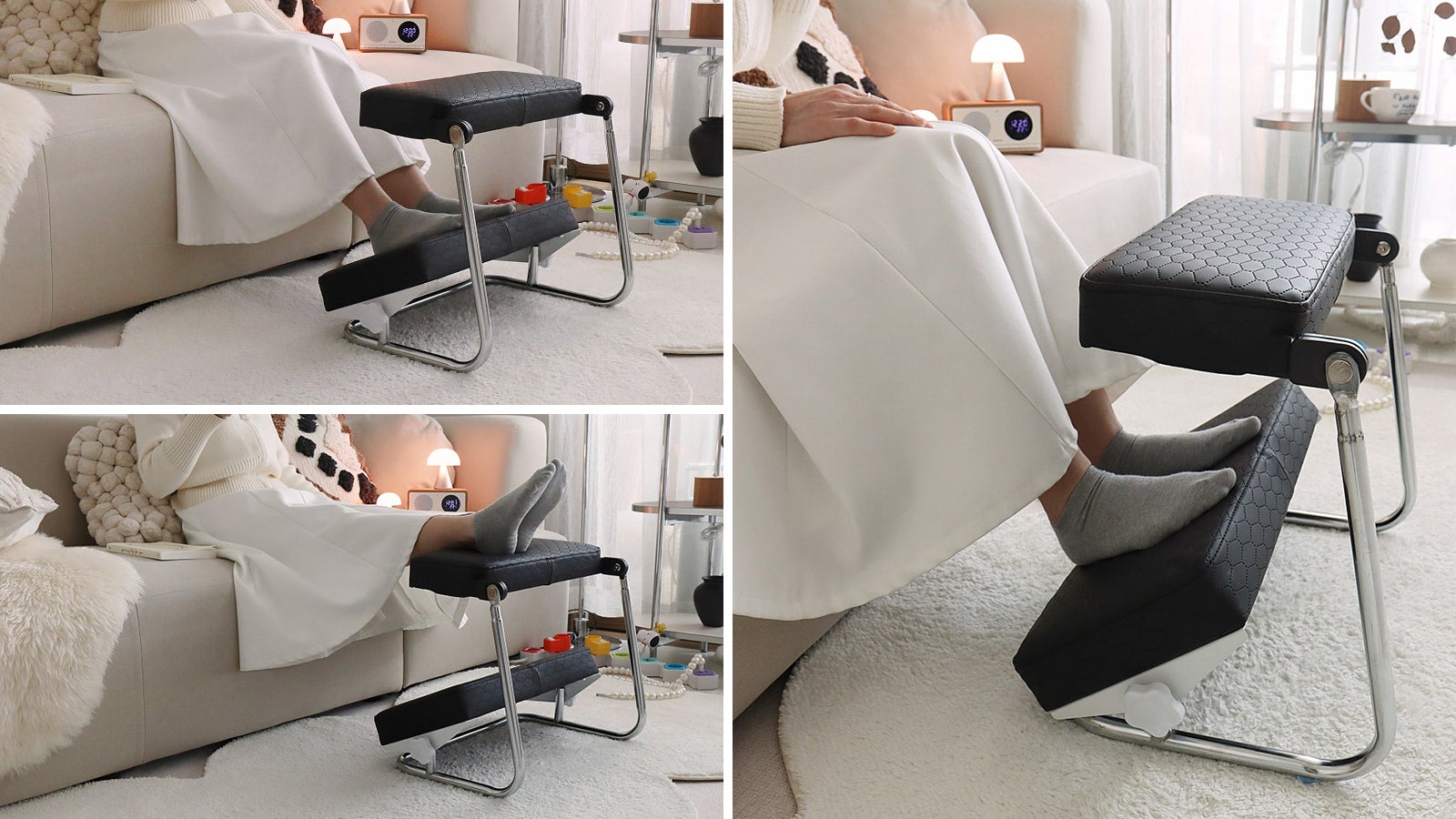 Makuake｜可動式フットレスト！さらに便利に楽になった「Mellow角度