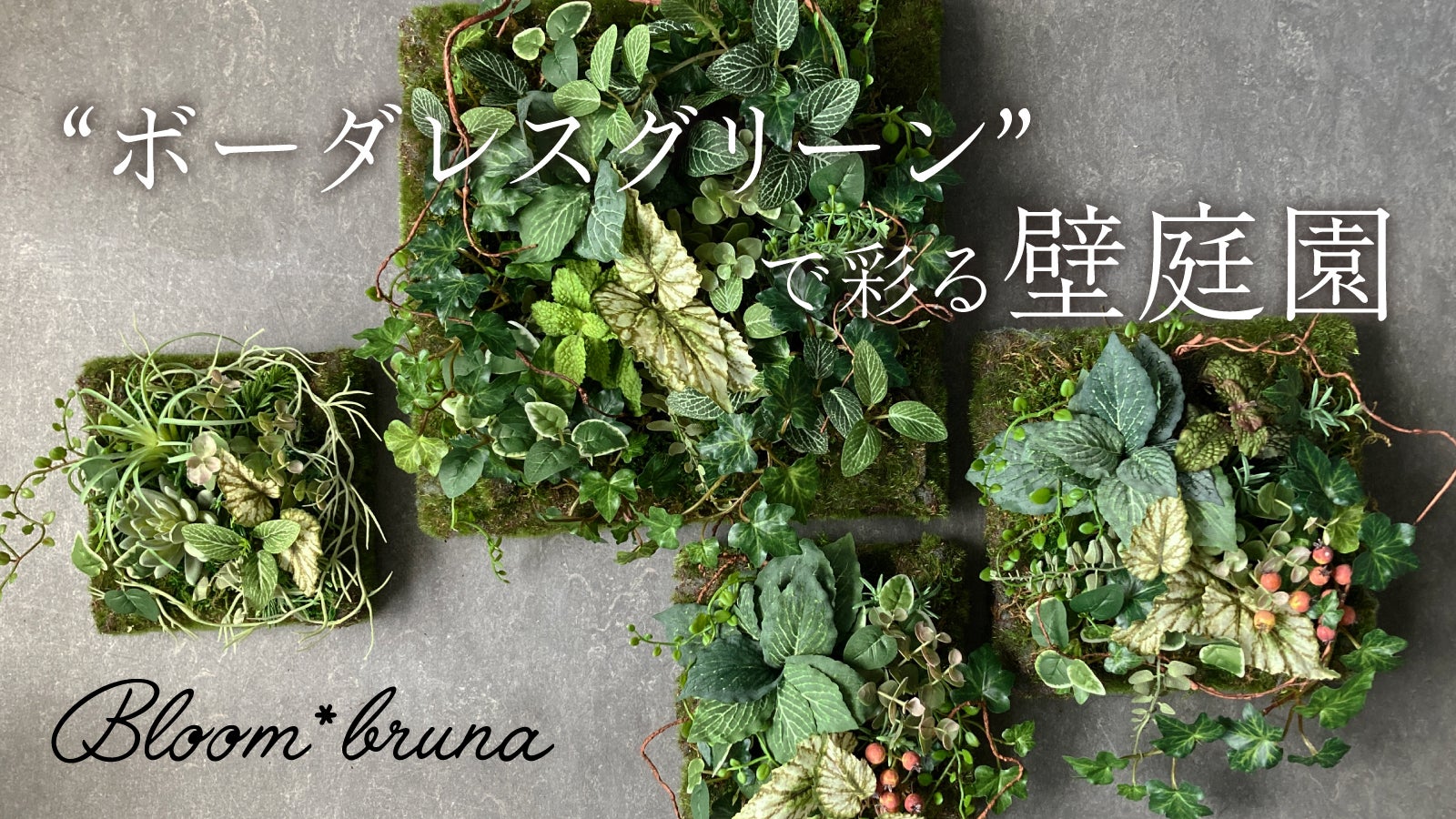 空間美！【ボーダレスグリーン】植物の垣根を越えた 3Dアート