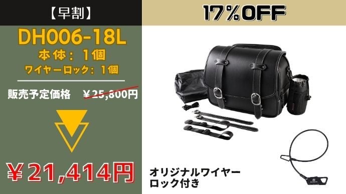 2泊3日の長旅も心強い。セキュリティー・拡張機能付き大容量防水サイド