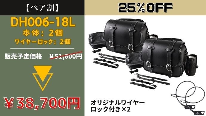 2泊3日の長旅も心強い。セキュリティー・拡張機能付き大容量防水サイド