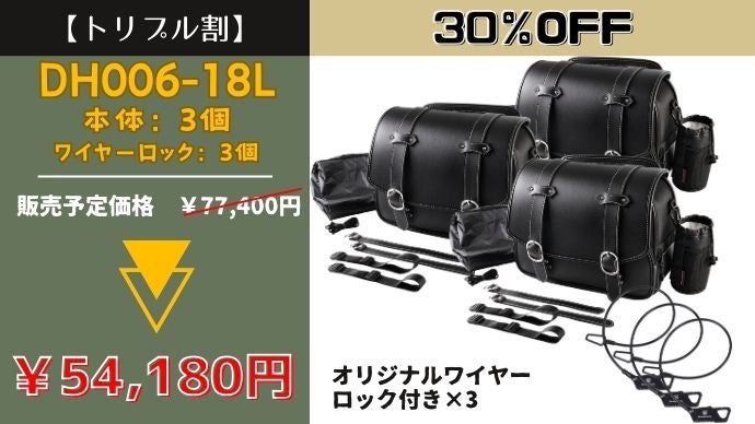 2泊3日の長旅も心強い。セキュリティー・拡張機能付き大容量防水サイド