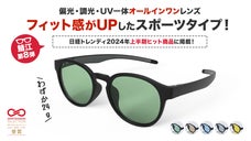 メガネ鯖江発【偏光・調光・UV】一体！もっとズレないスポーツタイプフレーム登場！