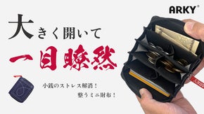 大きく開いて見やすい！サッと迷わず出せる！驚きの10ポケット大容量コンパクト財布