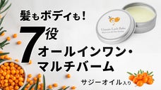 サジーオイルの恵みで髪も全身も潤す。１つで7役のオールインワン・マルチバーム