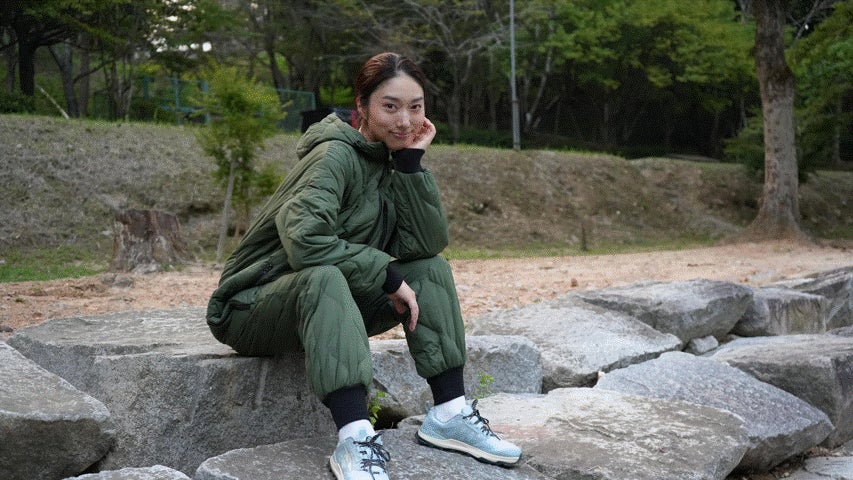 トイレも楽な進化版】着たまま動ける！走れる！本格ダウンの