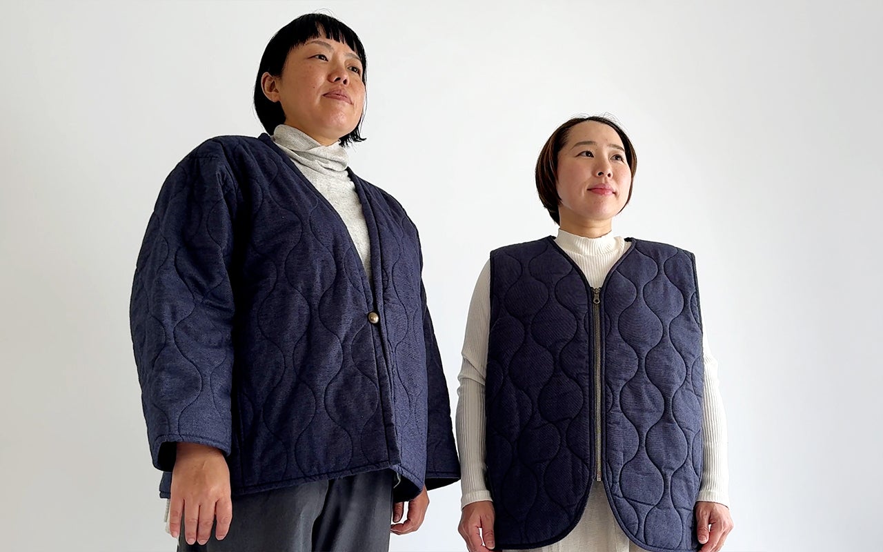 辿り着いたのは起毛×発熱！高知の布団屋が作った“播州織”半纏