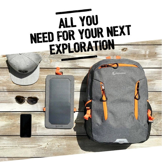 着脱式ソーラーパネル搭載！お洒落バックパック「Explorer+