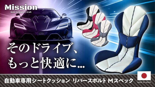 簡単取付！3Dデザインで包み込むように腰やお尻をサポート｜自動車シートクッション