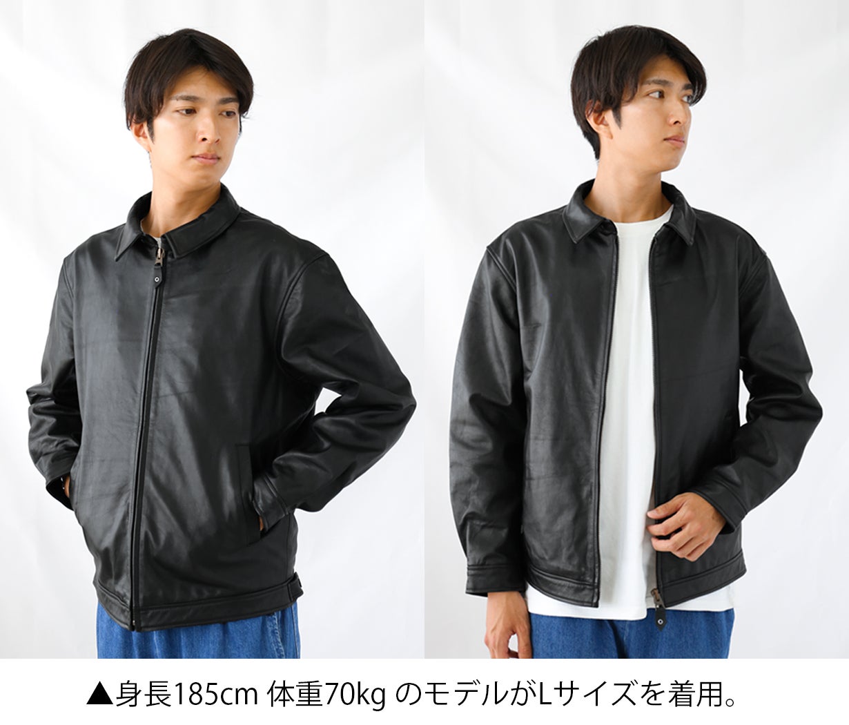 50s CAMPUS ドリズラージャケット USA製 42 ヴィンテージ 50年代のアメリカで流行したスタイルを再現！一生モノのレザー