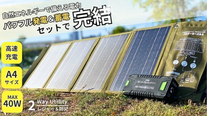 太陽光で電力をDIY！コンパクトでハイパワーソーラーパネル＆パワー