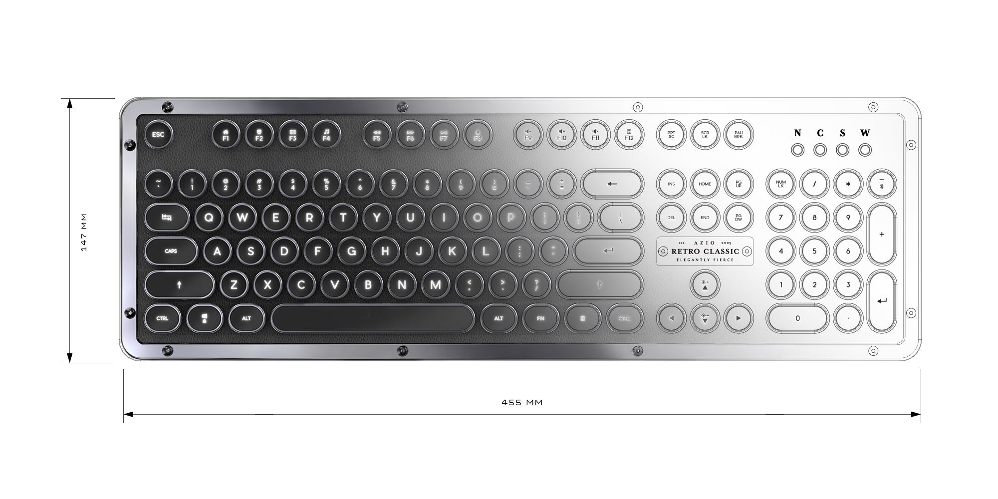 ◆AZIO レトロクラシック キーボード ブラック 現状品 ヨドバシ.com - AZIO タイプライター型クラシックキーボード