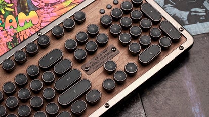 6EM46 AZIO アジオ キーボード レトロクラシック 天然素材を使用したハイエンドキーボード。Azio Retro Classic