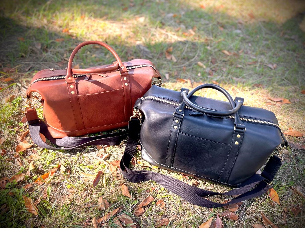 VINTAGE LEATHER オールレザーボストンバッグ　レザーボストン　黒 ヴィンテージワックスの深い味わいで大人の雰囲気を纏う『本革