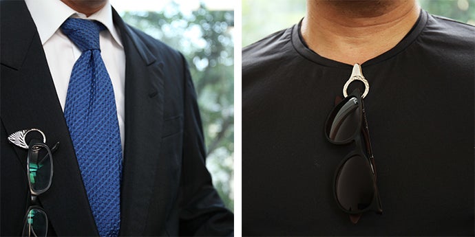 タイピン×メガネホルダー×ブローチ：大人の男の純国産ジュエリー〖ゼロ