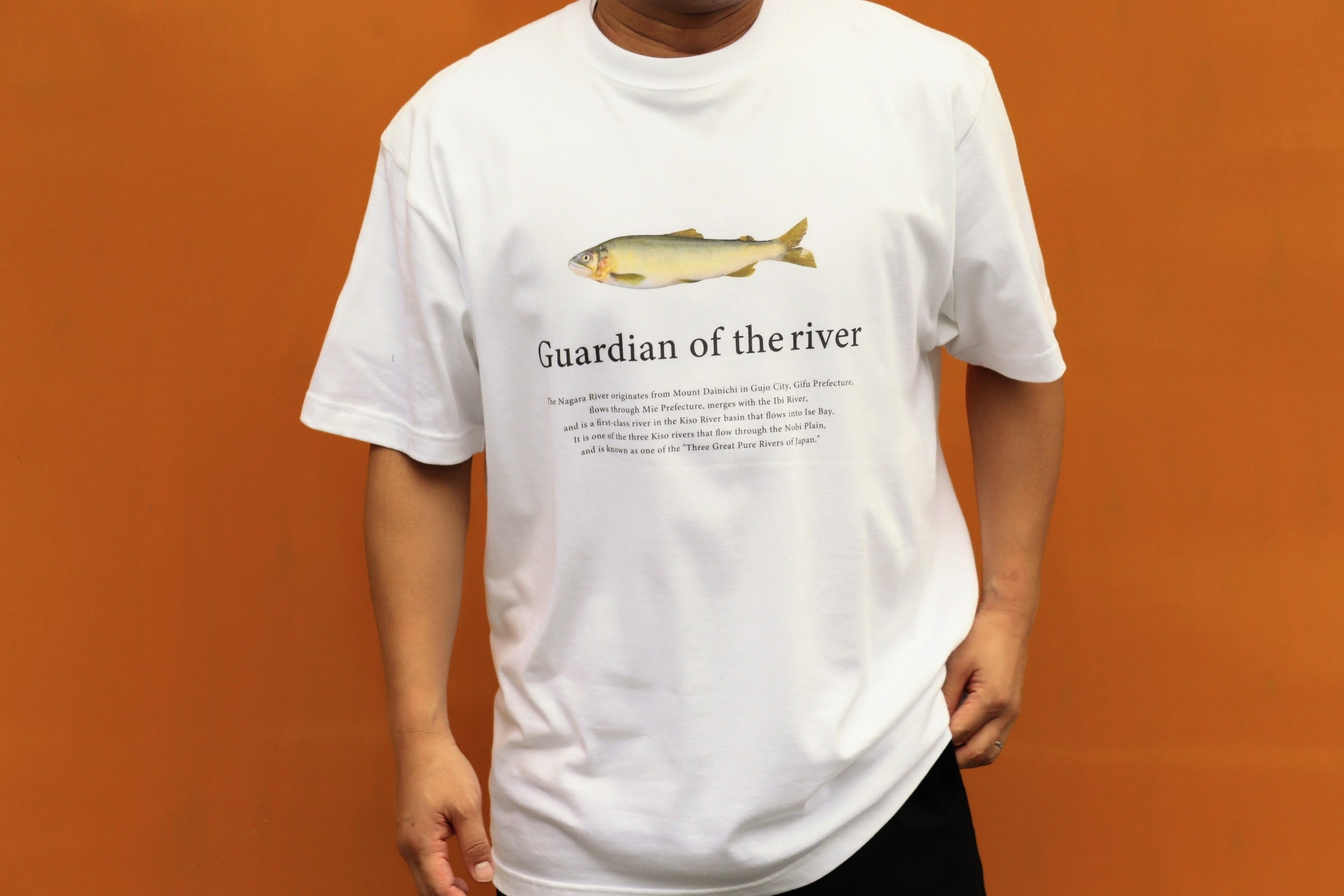 岐阜のきれいな川に住む魚たちを胸に！かわさかなTEE【73491