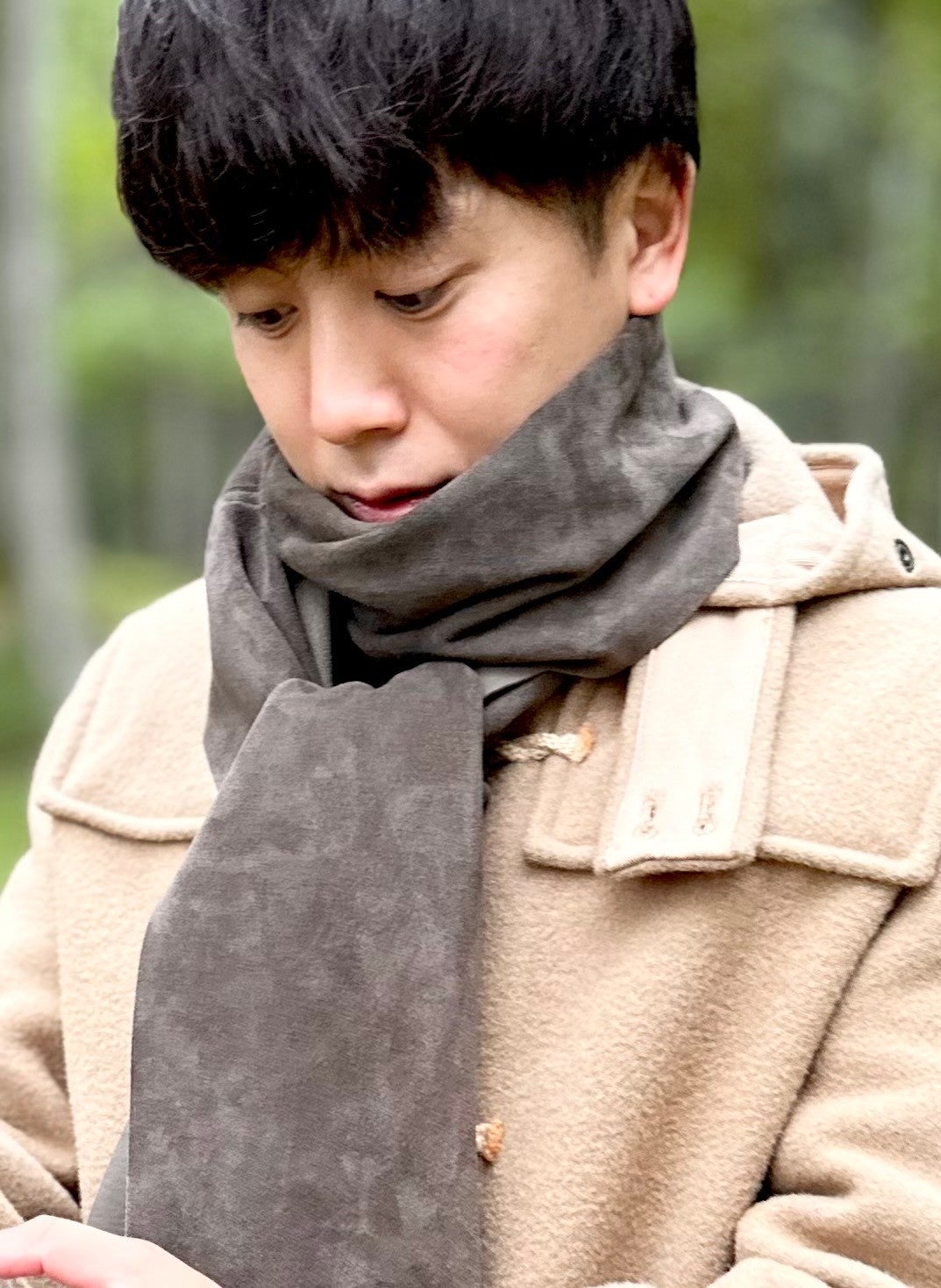 sapphire mink muffler／自然色／GAKE日本製❣️ sapphire mink muffler／特注品sample／GAKE日本製❣️