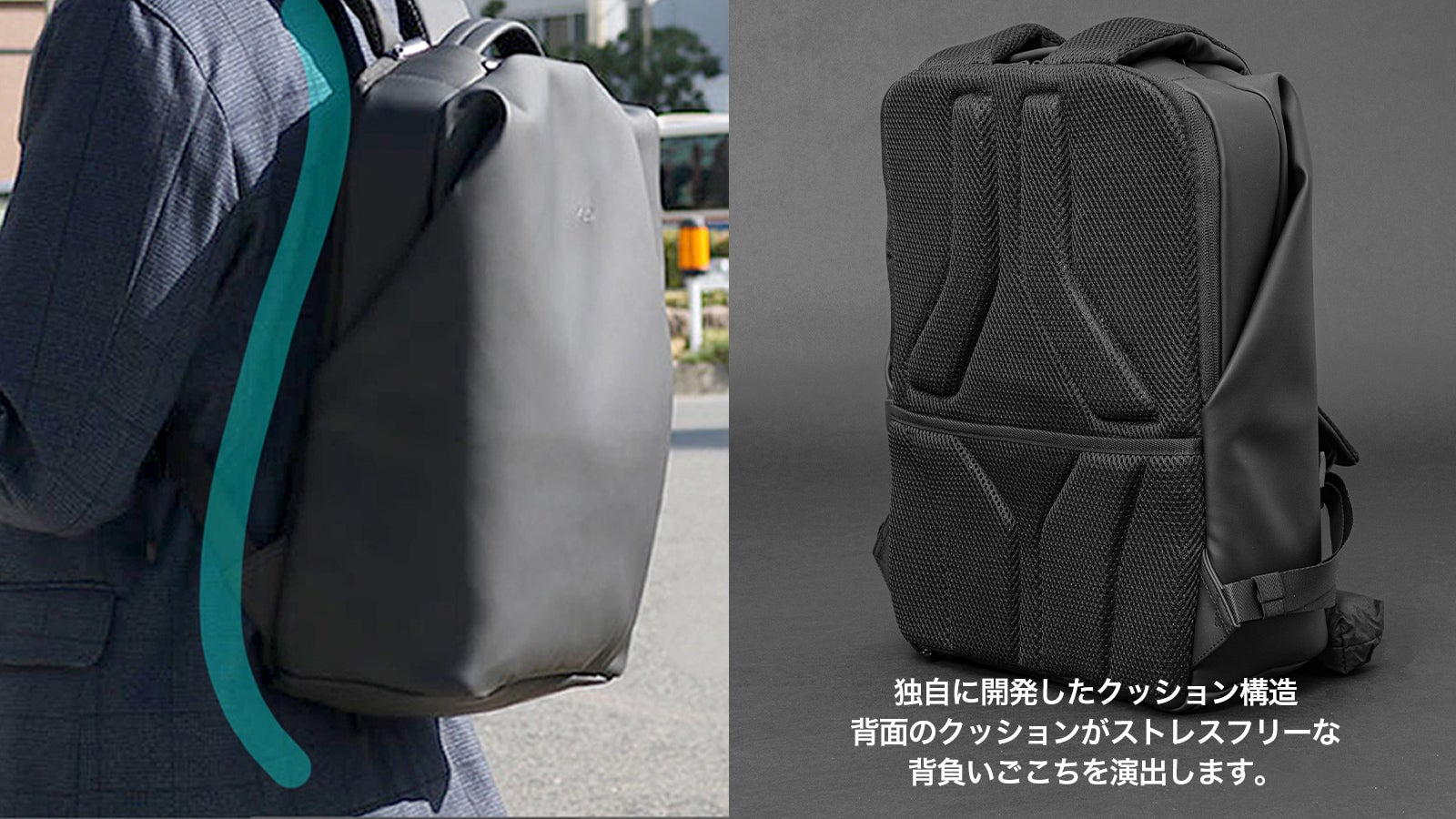 KLON ビジネスリュック ポーチ3点(新品)セット ビジネスシーンを徹底追及したハイブリッドリュック。18個の収納