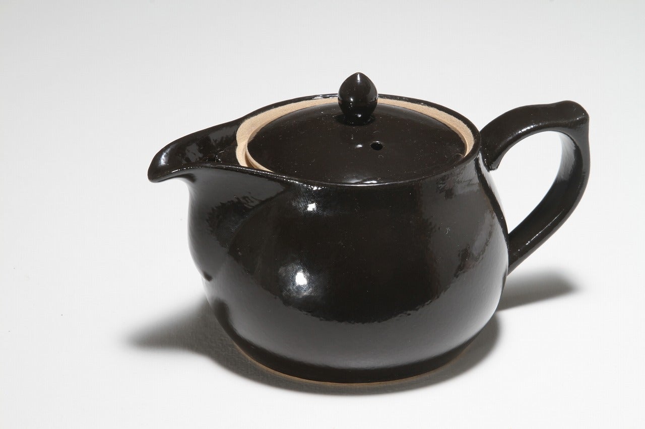 唐津粗土焼 珈琲急須ポット型 コーヒー、茶道具なら伝統色柄唐津がお