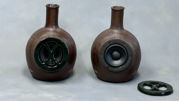 ★陶芸デザイン スピーカー 10cm口径 ☆陶芸デザイン スピーカー 10cm口径 ☆陶芸デザイン スピーカー 10cm口径