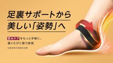 理想の姿勢へ。足裏アーチをサポートし、かかとの歪みをケア｜マジックジャンパープロ